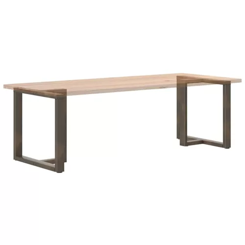  2 db fekete, T-alakú acél étkezőasztal láb 70x35x(72-73) cm