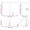  2 db fekete, T-alakú acél étkezőasztal láb 70x35x(72-73) cm