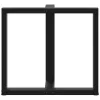  2 db fekete, T-alakú étkezőasztal láb 80x35x(72-73) cm acél étkezőasztal