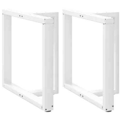  2 db fehér, T-alakú étkezőasztal láb 80x35x(72-73) cm acél étkezőasztal