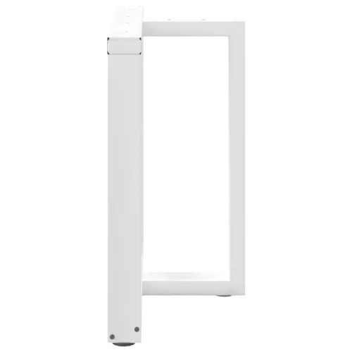  2 db fehér, T-alakú étkezőasztal láb 80x35x(72-73) cm acél étkezőasztal