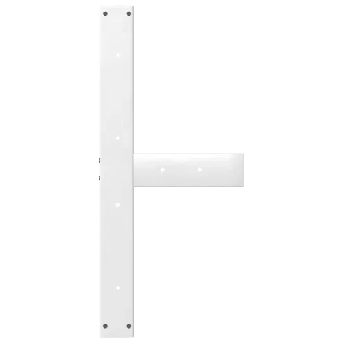  2 db fehér, T-alakú étkezőasztal láb 80x35x(72-73) cm acél étkezőasztal