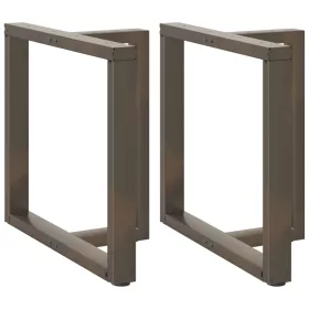    2 db fekete, T-alakú étkezőasztal láb 80x35x(72-73) cm acél étkezőasztal