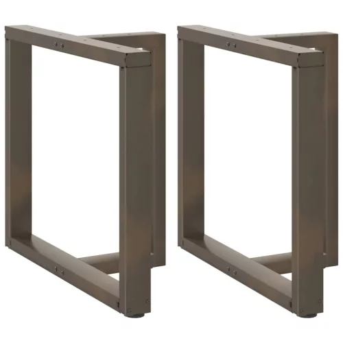  2 db fekete, T-alakú étkezőasztal láb 80x35x(72-73) cm acél étkezőasztal
