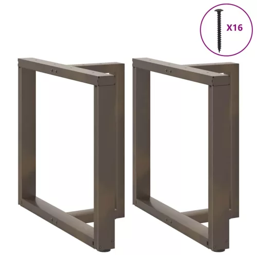  2 db fekete, T-alakú étkezőasztal láb 80x35x(72-73) cm acél étkezőasztal