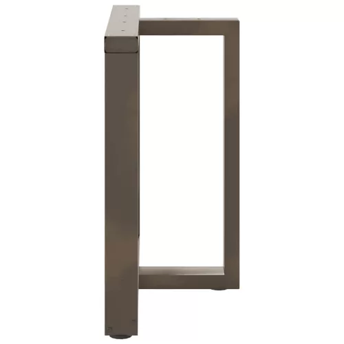  2 db fekete, T-alakú étkezőasztal láb 80x35x(72-73) cm acél étkezőasztal