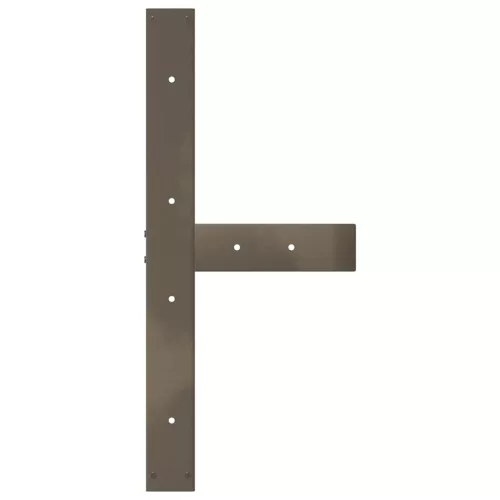  2 db fekete, T-alakú étkezőasztal láb 80x35x(72-73) cm acél étkezőasztal