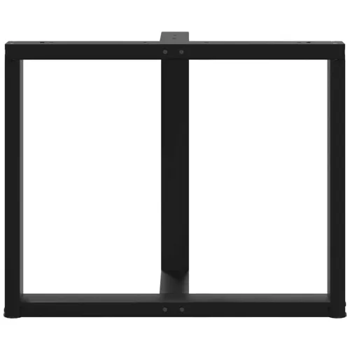  2 db fekete, T-alakú étkezőasztal láb 90x35x(72-73) cm acél étkezőasztal