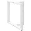  2 db fehér, T-alakú étkezőasztal láb 90x35x(72-73) cm acél étkezőasztal láb