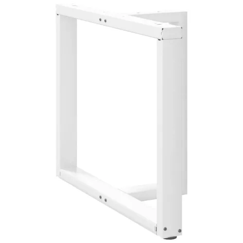  2 db fehér, T-alakú étkezőasztal láb 90x35x(72-73) cm acél étkezőasztal láb