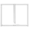  2 db fehér, T-alakú étkezőasztal láb 90x35x(72-73) cm acél étkezőasztal láb