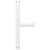  2 db fehér, T-alakú étkezőasztal láb 90x35x(72-73) cm acél étkezőasztal láb