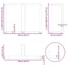  2 db fehér, T-alakú étkezőasztal láb 90x35x(72-73) cm acél étkezőasztal láb