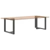  2 db antracitszürke, T-alakú acél étkezőasztal láb 90x35x(72-73) cm