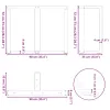  2 db antracitszürke, T-alakú acél étkezőasztal láb 90x35x(72-73) cm