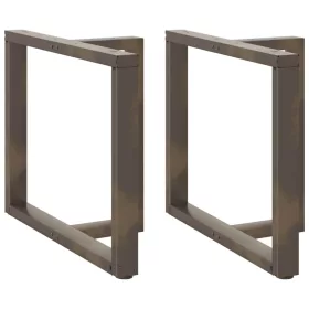    2 db fekete, T-alakú étkezőasztal láb 90x35x(72-73) cm acél étkezőasztal