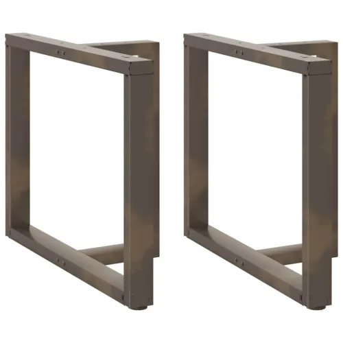  2 db fekete, T-alakú étkezőasztal láb 90x35x(72-73) cm acél étkezőasztal