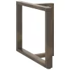  2 db fekete, T-alakú étkezőasztal láb 90x35x(72-73) cm acél étkezőasztal