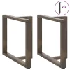  2 db fekete, T-alakú étkezőasztal láb 90x35x(72-73) cm acél étkezőasztal