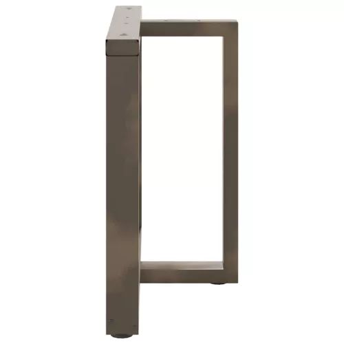  2 db fekete, T-alakú étkezőasztal láb 90x35x(72-73) cm acél étkezőasztal