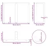  2 db fekete, T-alakú étkezőasztal láb 90x35x(72-73) cm acél étkezőasztal