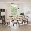  2 db fehér, T-alakú étkezőasztal láb 100 x 35 x (72-73) cm acél