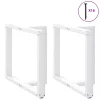  2 db fehér, T-alakú étkezőasztal láb 100 x 35 x (72-73) cm acél