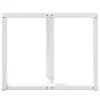  2 db fehér, T-alakú étkezőasztal láb 100 x 35 x (72-73) cm acél