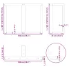  2 db fehér, T-alakú étkezőasztal láb 100 x 35 x (72-73) cm acél