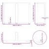  2 db antracitszürke, T-alakú acél étkezőasztal láb 100x35x(72-73) cm