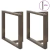  2 db T-alakú étkezőasztal láb fekete 100x35x(72-73) cm acél étkezőasztal