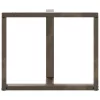 2 db T-alakú étkezőasztal láb fekete 100x35x(72-73) cm acél étkezőasztal