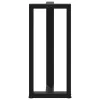  2 db fekete, T-alakú acél bárasztalláb 40x35x(90-91) cm