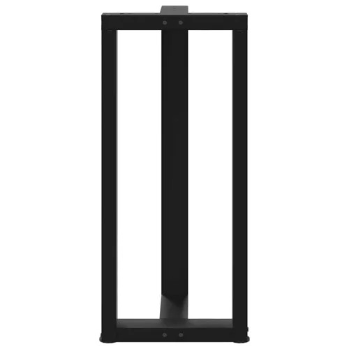  2 db fekete, T-alakú acél bárasztalláb 40x35x(90-91) cm