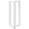  2 db T-alakú bárasztalláb, fehér, 40x35x(90-91) cm, acél