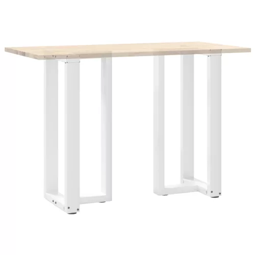  2 db T-alakú bárasztalláb, fehér, 40x35x(90-91) cm, acél