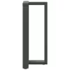  2 db antracitszürke T-alakú acél bárasztalláb 40x35x(90-91) cm