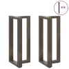  2 db fekete, T-alakú acél bárasztalláb 40x35x(90-91) cm