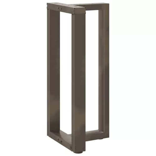  2 db fekete, T-alakú acél bárasztalláb 40x35x(90-91) cm