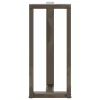 2 db fekete, T-alakú acél bárasztalláb 40x35x(90-91) cm