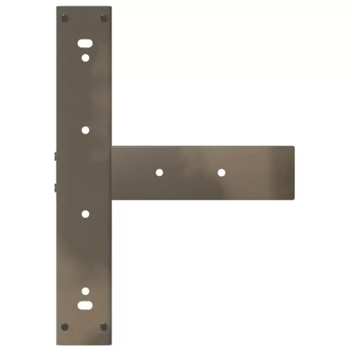  2 db fekete, T-alakú acél bárasztalláb 40x35x(90-91) cm