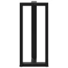 2 db fekete, T-alakú acél bárasztalláb 50x35x(90-91) cm