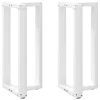  2 db T-alakú bárasztalláb, fehér, 50x35x(90-91) cm, acél