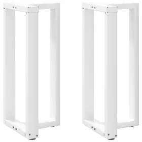   2 db T-alakú bárasztalláb, fehér, 50x35x(90-91) cm, acél