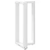  2 db T-alakú bárasztalláb, fehér, 50x35x(90-91) cm, acél