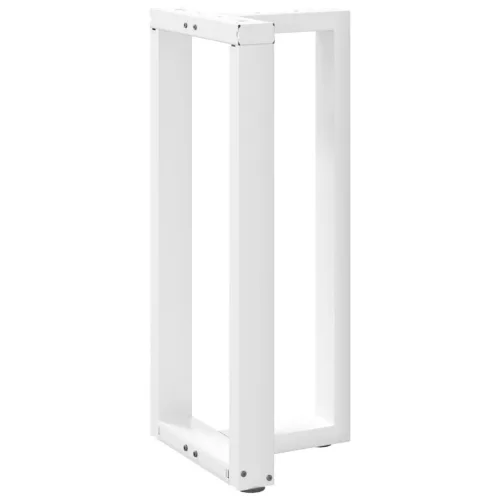  2 db T-alakú bárasztalláb, fehér, 50x35x(90-91) cm, acél