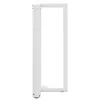  2 db T-alakú bárasztalláb, fehér, 50x35x(90-91) cm, acél