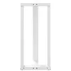  2 db T-alakú bárasztalláb, fehér, 50x35x(90-91) cm, acél