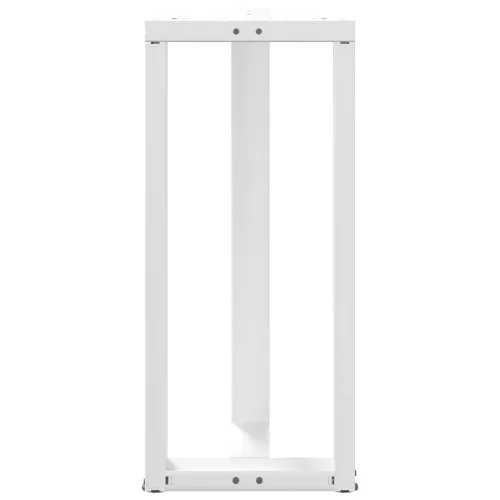  2 db T-alakú bárasztalláb, fehér, 50x35x(90-91) cm, acél