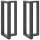  2 db antracitszürke T-alakú acél bárasztalláb 50x35x(90-91) cm